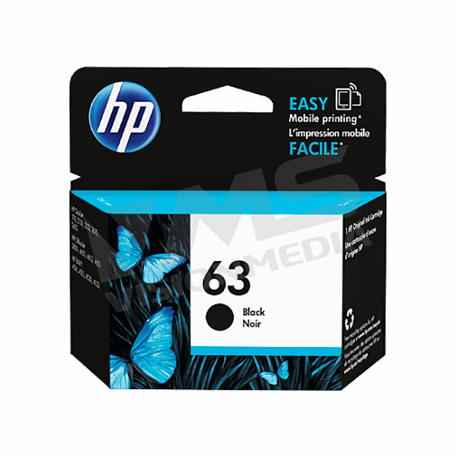 HP 63 BLACK INK CARTRIDGE (F6U62AA)
