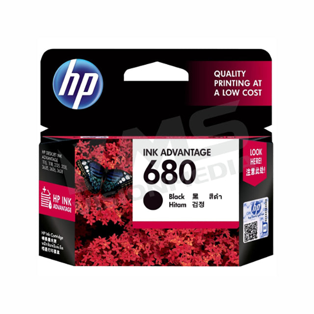 HP 680 BLACK INK CARTRIDGE (F6V27AA)