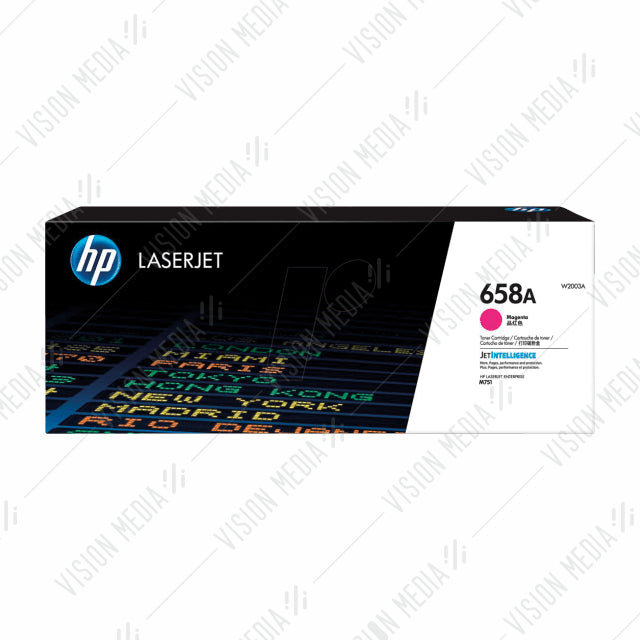 HP 658A MAGENTA LASERJET TONER CARTRIDGE (W2003A)