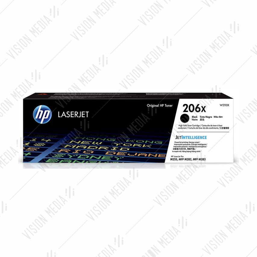 HP 206X BLACK LASERJET TONER CARTRIDGE (W2110X)