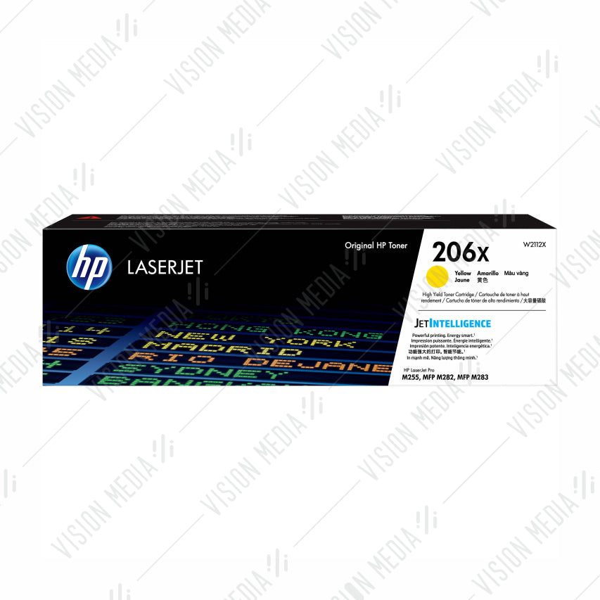 HP 206X YELLOW LASERJET TONER CARTRIDGE (W2112X)