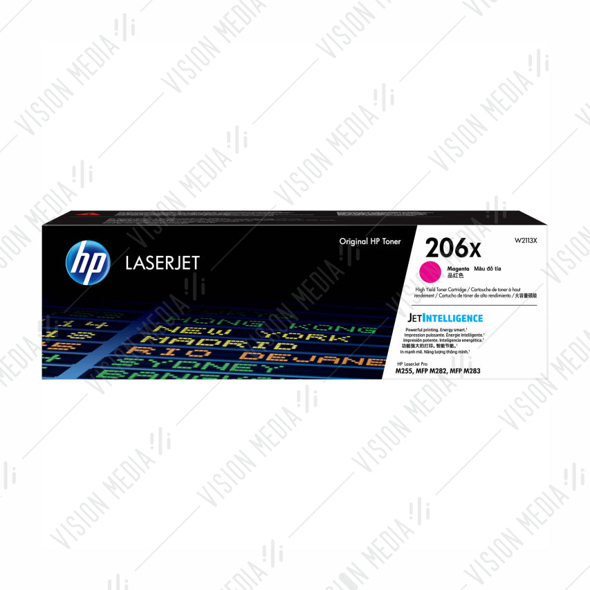 HP 206X MAGENTA LASERJET TONER CARTRIDGE (W2113X)