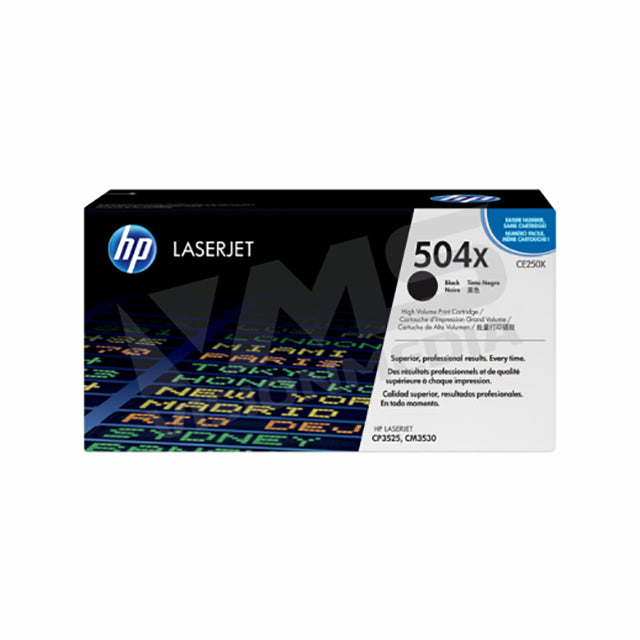 HP 504X HIGH YIELD BLACK TONER CARTRIDGE (CE250X)