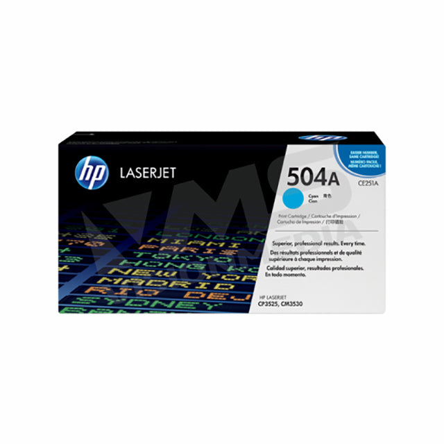 HP 504A CYAN TONER CARTRIDGE (CE251A)