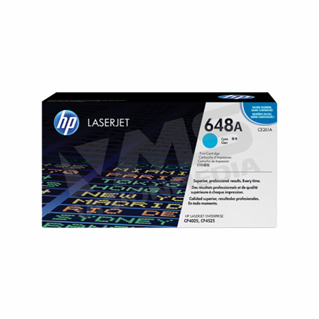 HP 648A CYAN TONER CARTRIDGE (CE261A)
