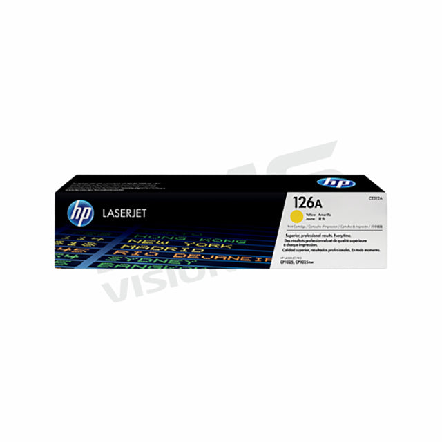 HP 126A YELLOW TONER CARTRIDGE (CE312A)