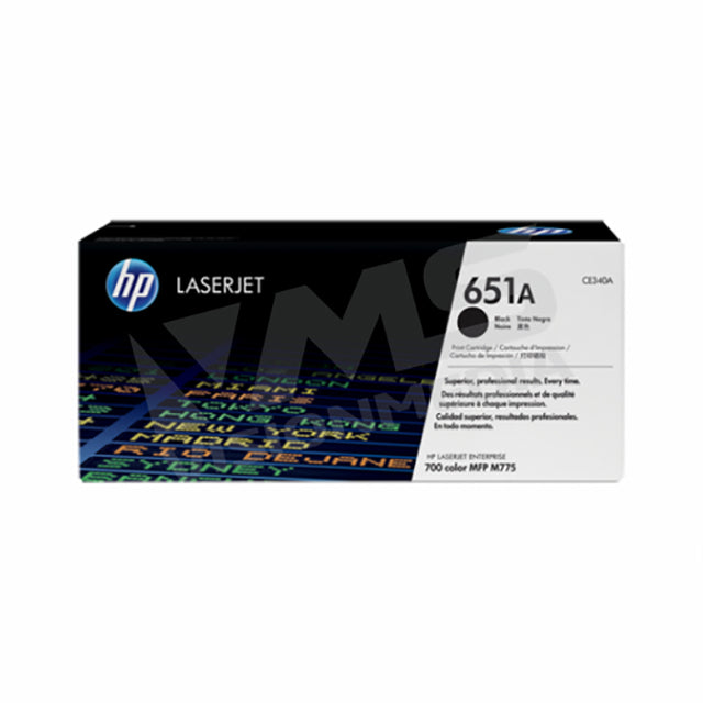 HP 651A BLACK TONER CARTRIDGE (CE340A)