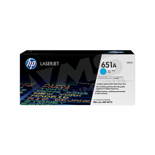HP 651A CYAN TONER CARTRIDGE (CE341A)