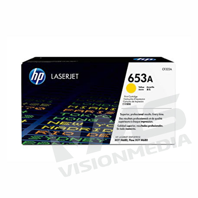 HP 653A YELLOW TONER CARTRIDGE (CF322A)
