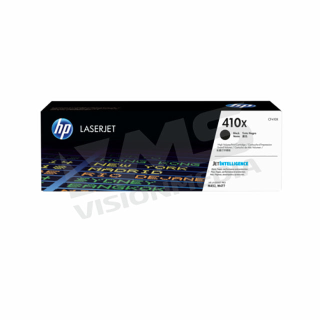 HP 410X HIGH YIELD BLACK TONER CARTRIDGE (CF410X)