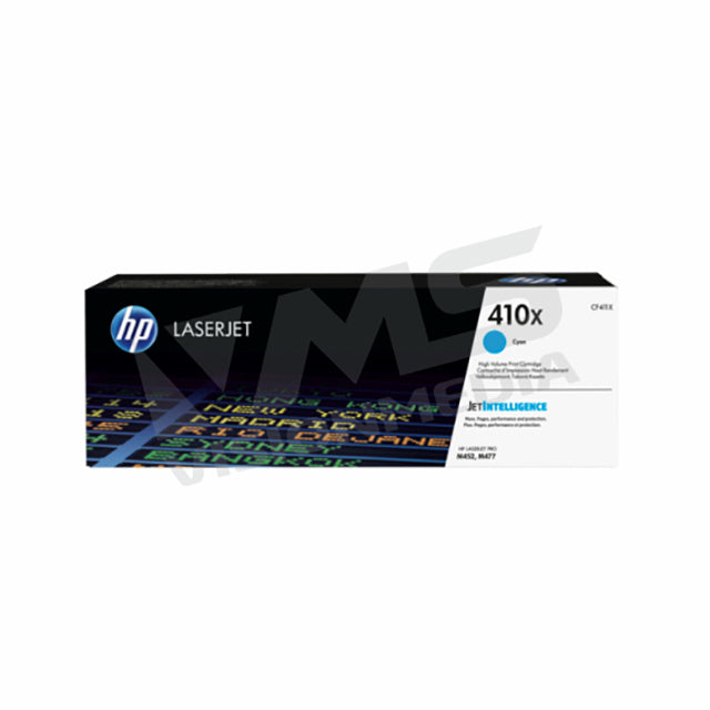 HP 410X HIGH YIELD CYAN TONER CARTRIDGE (CF411X)