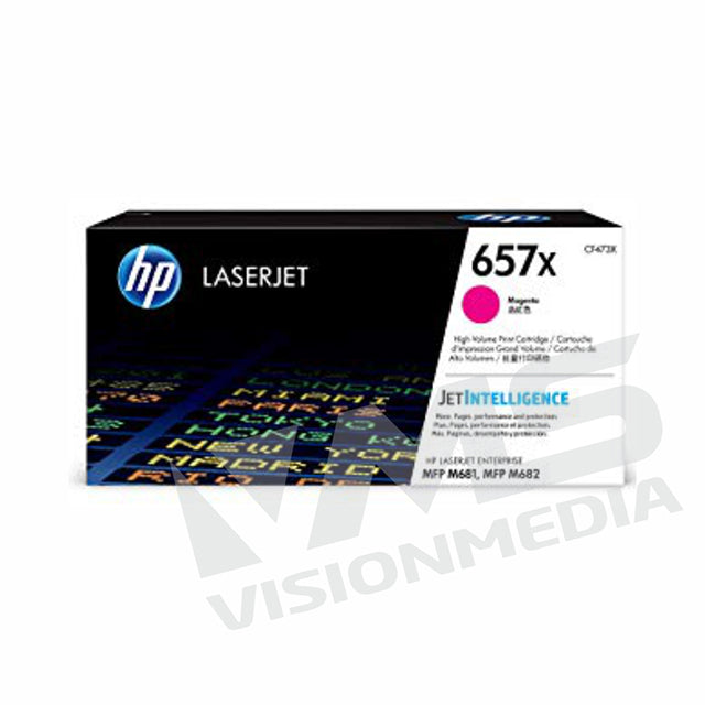 HP 657X HIGH YIELD MAGENTA TONER CARTRIDGE (CF473X)