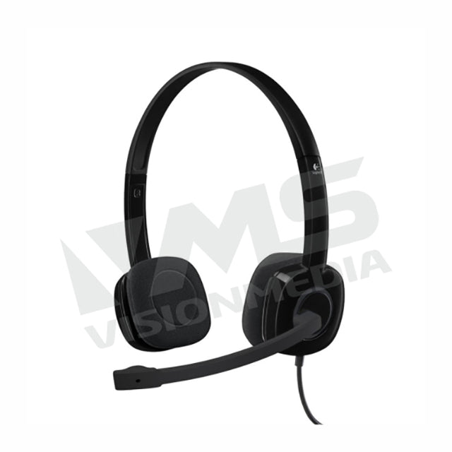 LOGITECH STEREO HEADSET H151 (BLACK) (981-000587)