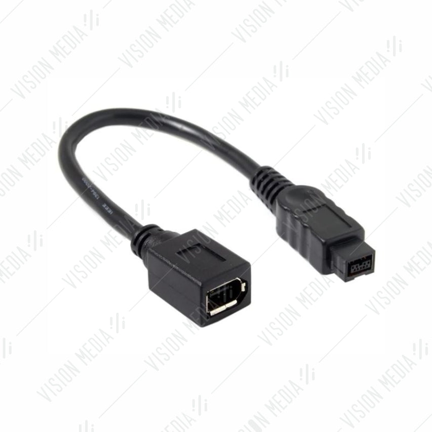 FIREWIRE 800 (MALE) TO FIREWIRE 400 (FEMALE) CABLE (IEE1394)