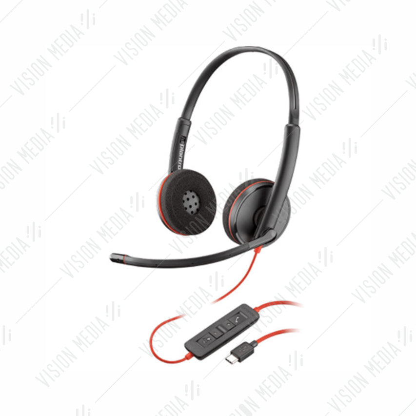 POLY BLACKWIRE 3220 USB-C HEADSET (209749-101)(80S07A6)