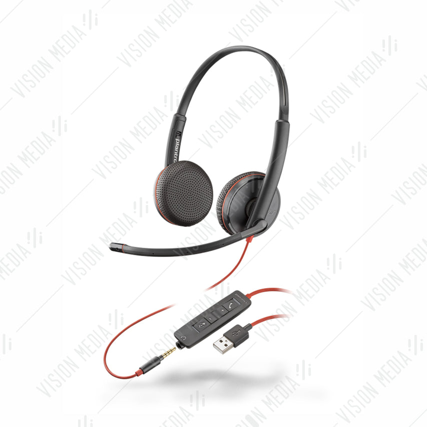 PLANTRONICS BLACKWIRE 3225 USB-A HEADSET (209747-101)
