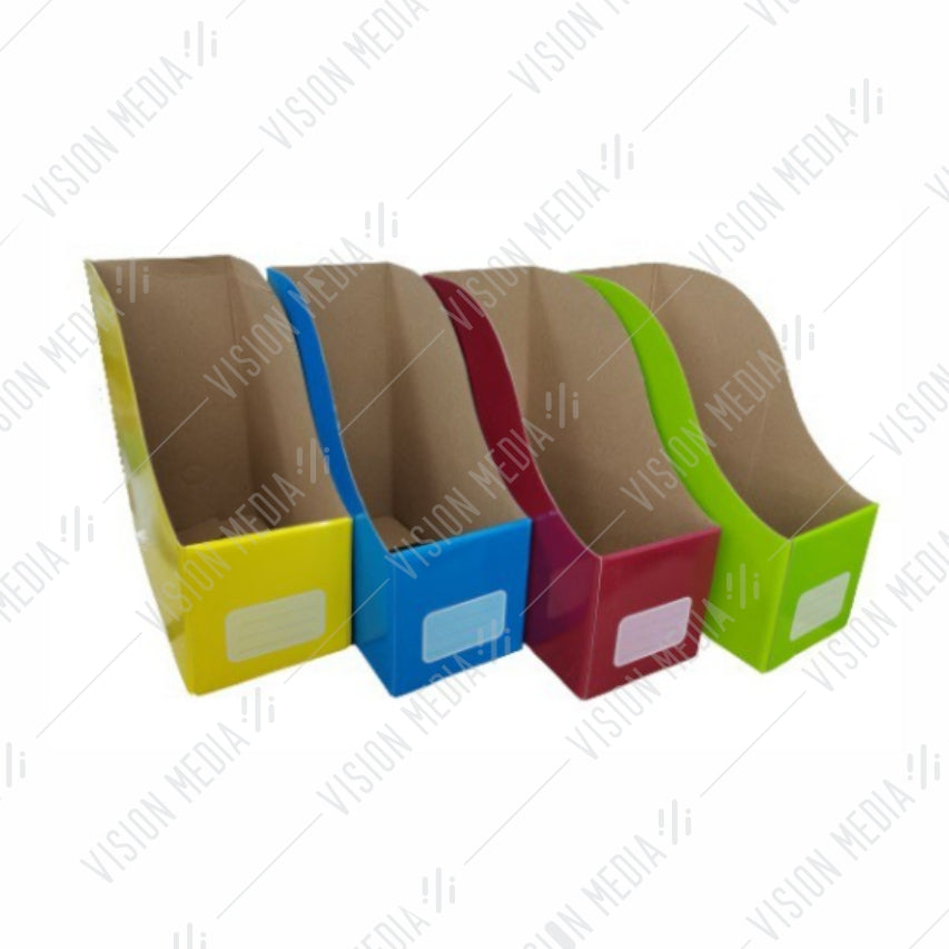 CARDBOARD MAGAZINE FILE HOLDER (MIX COLOUR) (WITDH 5")