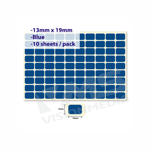 LABEL STICKER 13MM X 19MM