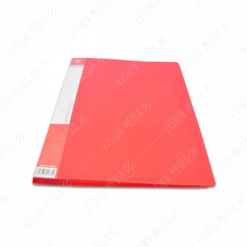 CLEAR HOLDER PP A4 SIZE, NON-REFILLABLE (20 POCKET) (76020)