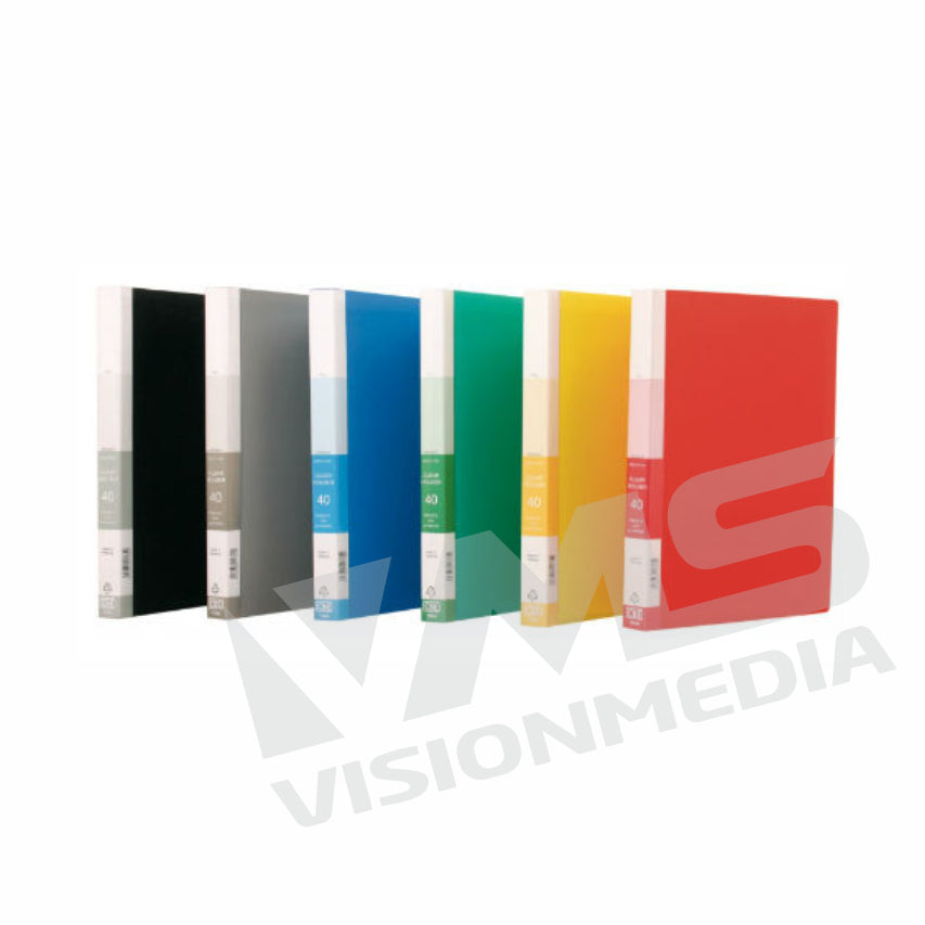 CLEAR HOLDER PP A4 SIZE, NON-REFILLABLE (40 POCKET) (76040)