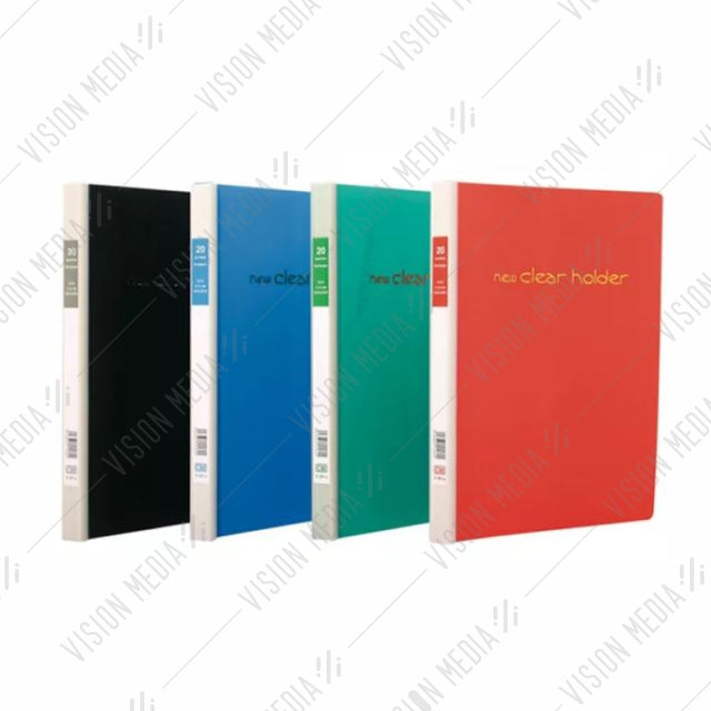 PP CLEAR HOLDER REFILLABLE A4 SIZE (20 POCKET) (E359A)