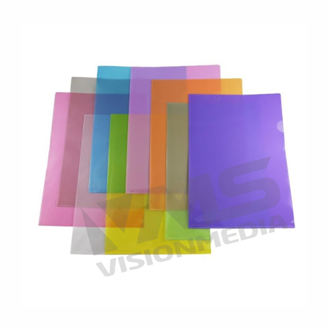 FOOLSCAP SIZE COLOR DOCUMENT HOLDER, L-SHAPED OPENING (9002)