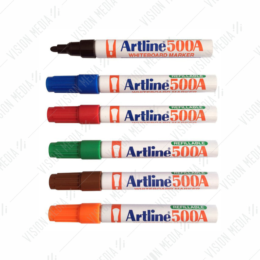 ARTLINE 500A WHITEBOARD MARKER, 6 COLOURS PACK