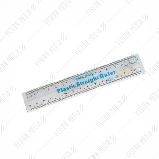 6" STRAIGHT PLASTIC RULER