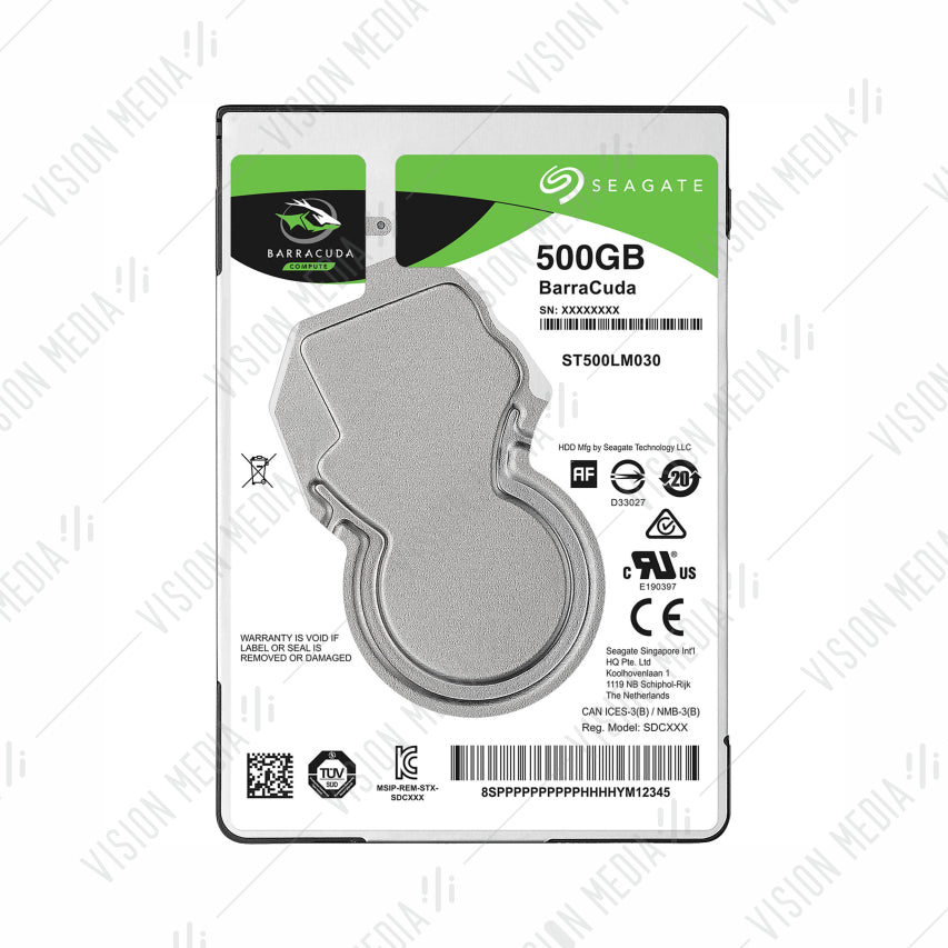 SEAGATE BARRACUDA 2.5" INTERNAL HDD 500GB (ST500LM030)