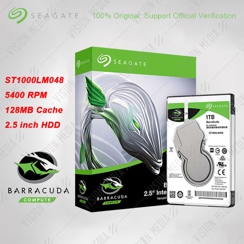 SEAGATE BARRACUDA 2.5" INTERNAL HDD 1TB (ST1000LM048)