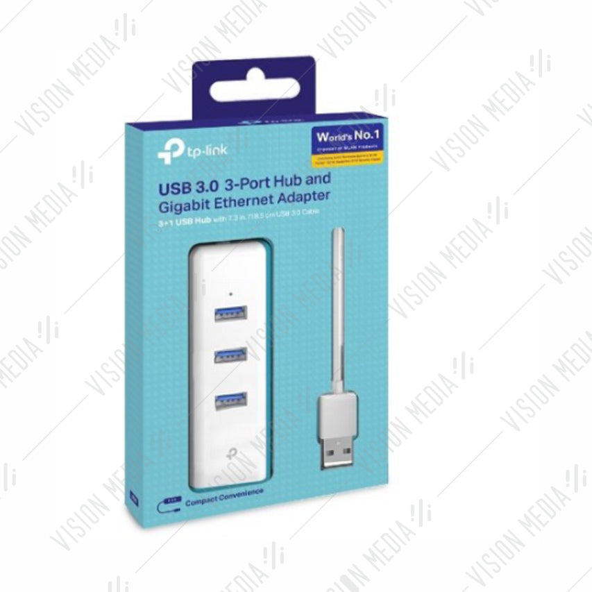 TP-LINK USB 3.0 NETWORK ADAPTER WITH USB HUB (UE330)