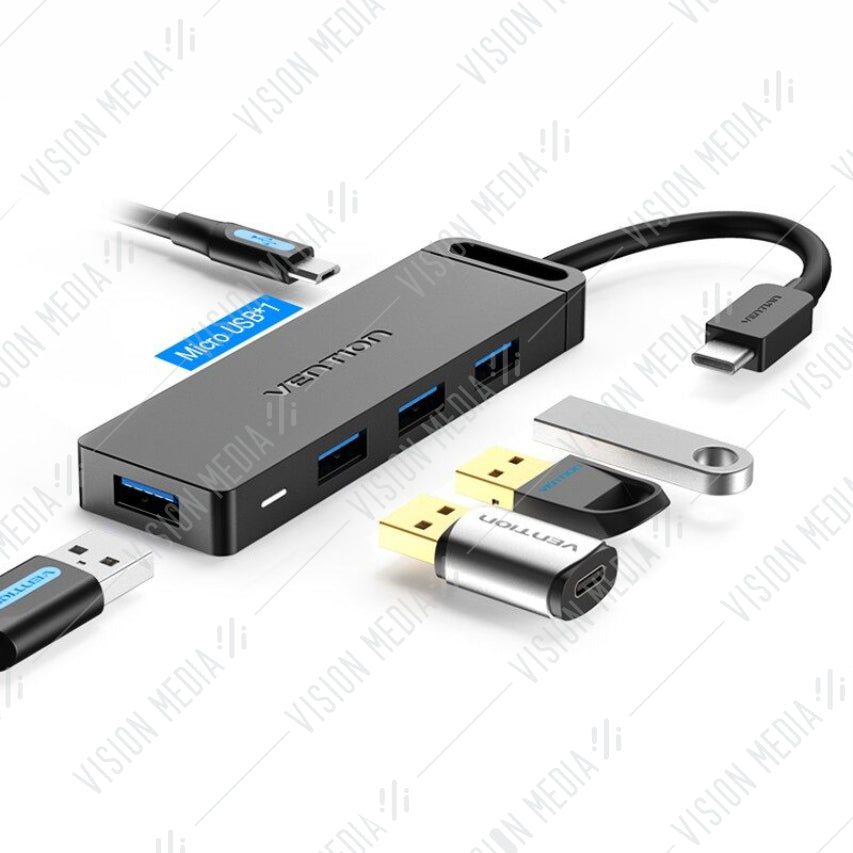 VENTION USB TYPE-C TO 4 PORT USB 3.0 HUB (0.5M) (TGKBD)