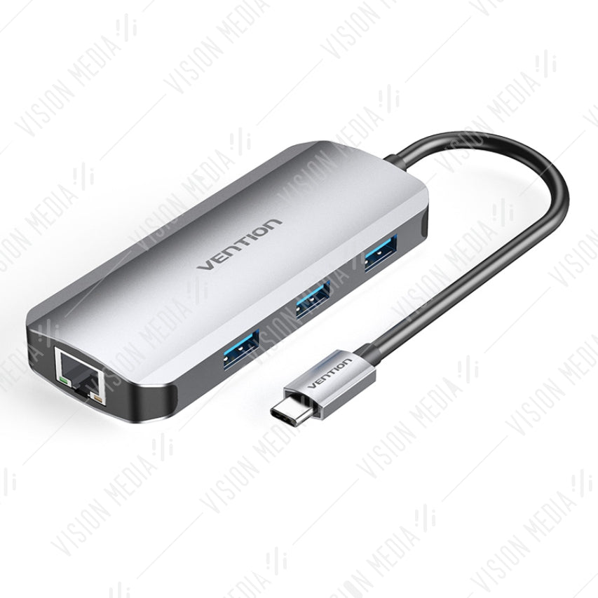 VENTION 6 IN 1 USB TYPE-C TO HDMI/USB3.0/RJ45/PD HUB (TOHHB)
