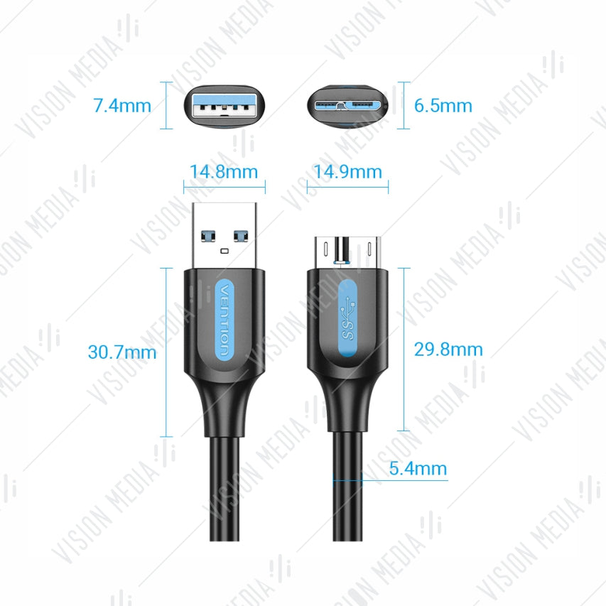 VENTION USB 3.0 TYPE A TO MICRO B DATA CABLE (1M) (COPBF)