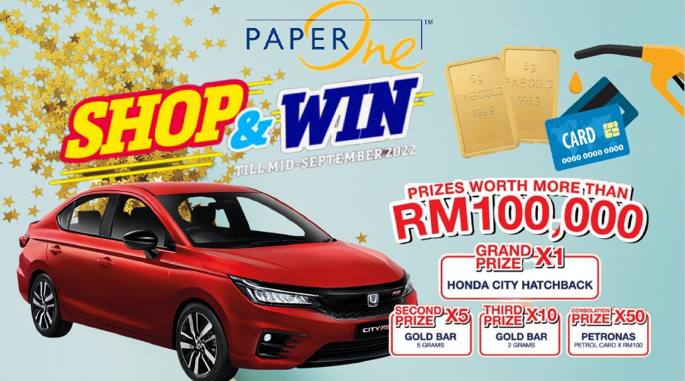 Paper One Shop & Win | Lucky Draw | Promotion