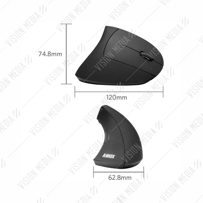 ANKER WIRELESS VERTICAL ERGONOMIC OPTICAL MOUSE