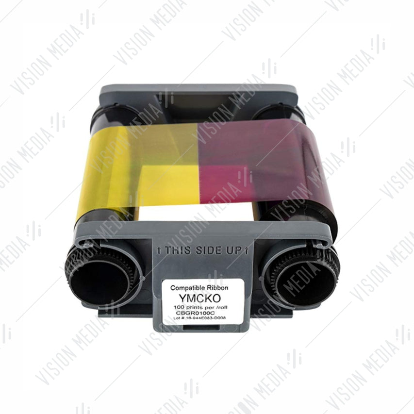 Rbs Ribbon EVOLIS BADGY COLOR RIBBON YMCKO 100 PRINTS (CBGR01) | Vision Media Supplies