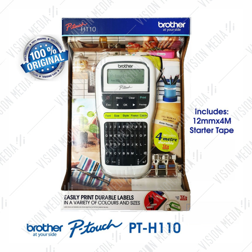 BROTHER HANDHELD PORTABLE LABELING MACHINE (PT-H110)