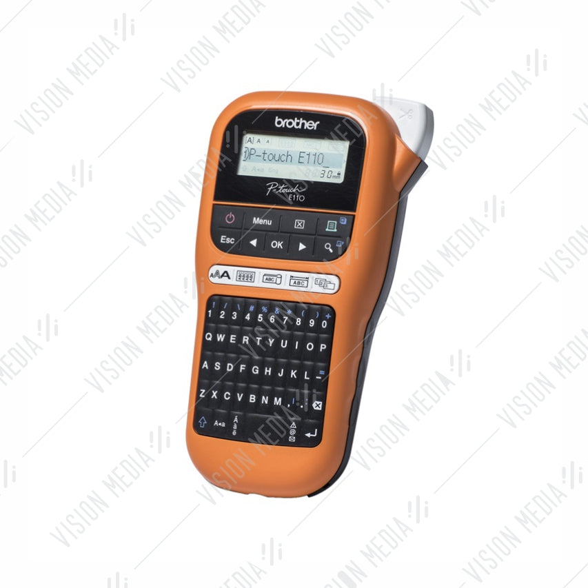 Simple Label Machine Brother BROTHER HANDHELD PORTABLE LABELING MACHINE (PT-E110VP) | Vision Media ...