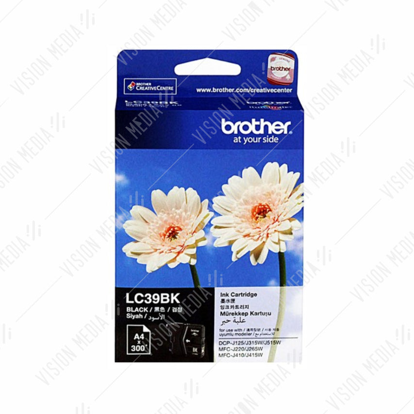 BROTHER BLACK INK CARTRIDGE (LC-39BK)