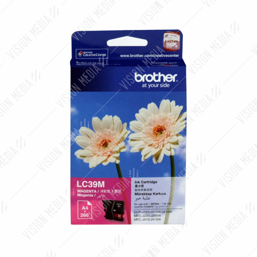 BROTHER MAGENTA INK CARTRIDGE (LC-39M)