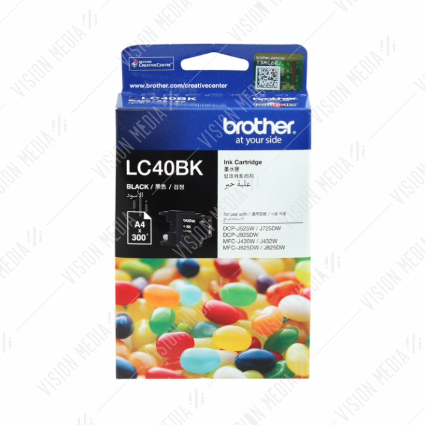 BROTHER BLACK INK CARTRIDGE (LC-40BK)