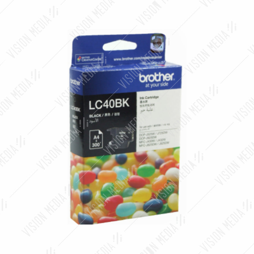 BROTHER BLACK INK CARTRIDGE (LC-40BK)