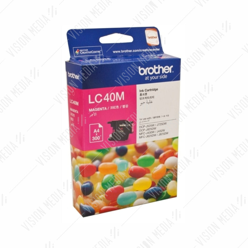 BROTHER MAGENTA INK CARTRIDGE (LC-40M)