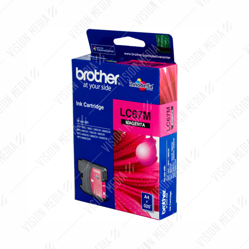 BROTHER MAGENTA INK CARTRIDGE (LC-67M)