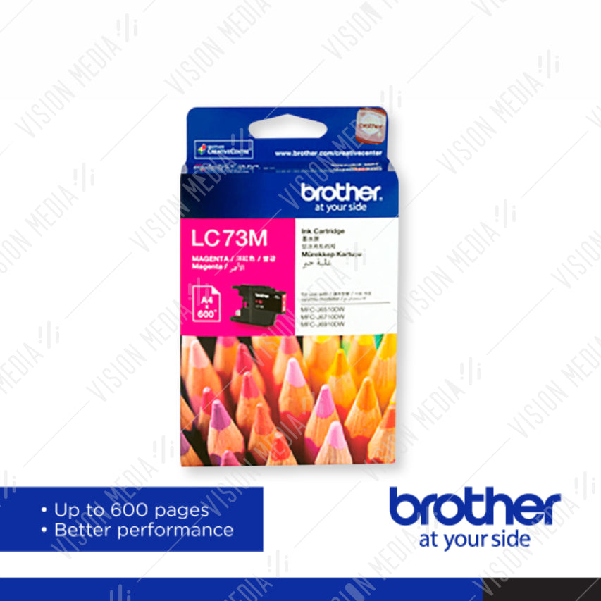 BROTHER MAGENTA INK CARTRIDGE (LC-73M)