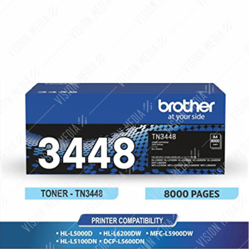 BROTHER BLACK TONER CARTRIDGE (TN-3448)