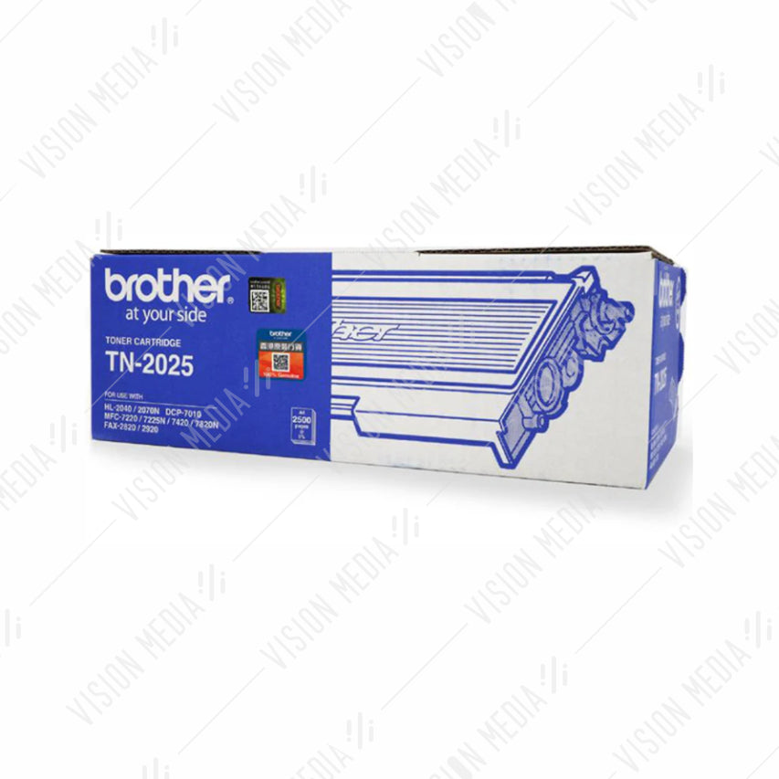 BROTHER BLACK TONER CARTRIDGE (TN-2025)