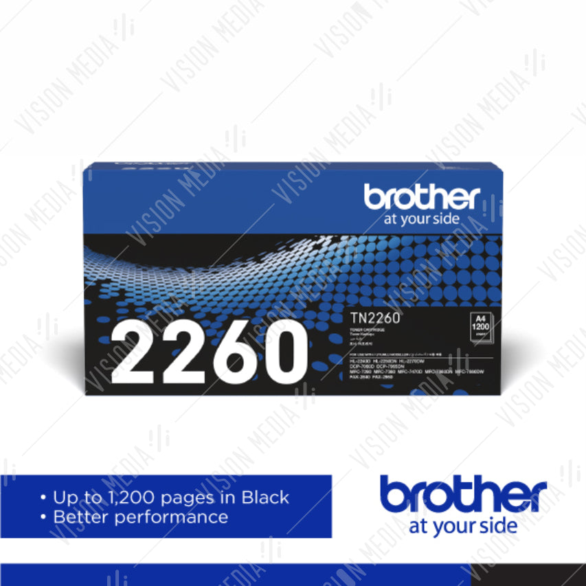 BROTHER BLACK TONER CARTRIDGE (TN-2260)