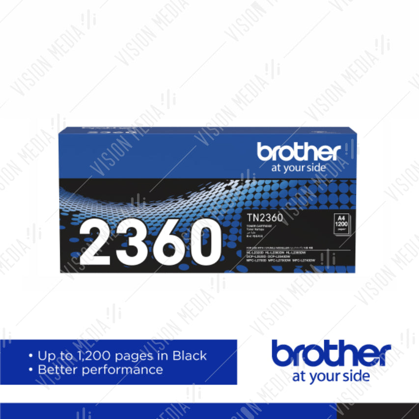 BROTHER BLACK TONER CARTRIDGE (TN-2360)